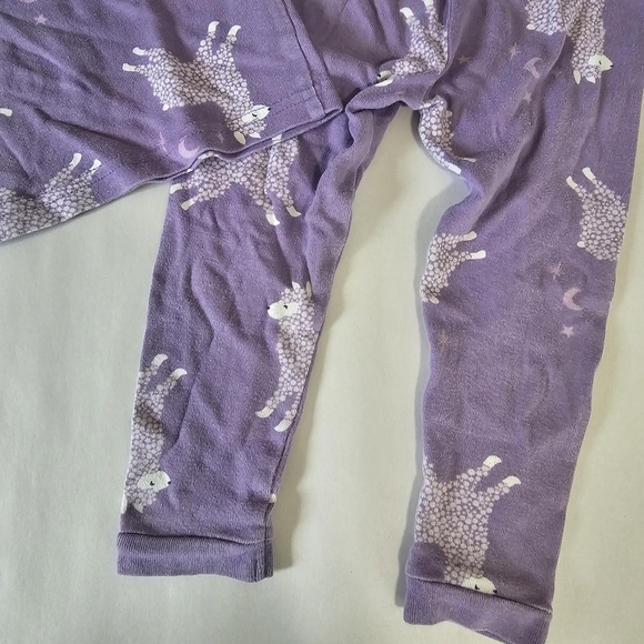 Carter's Just One You Baby Girl 18M Purple‎ Lamb Sheep Pajama Set Pants Top - Picture 9 of 9